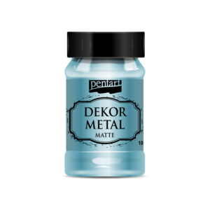 Dekor Metall matt 100 ml turkis, farge, maling, home decor, pentart